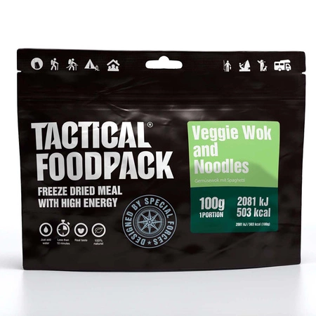 Żywność liofilizowana Tactical Foodpack makaron z warzywami z woka
