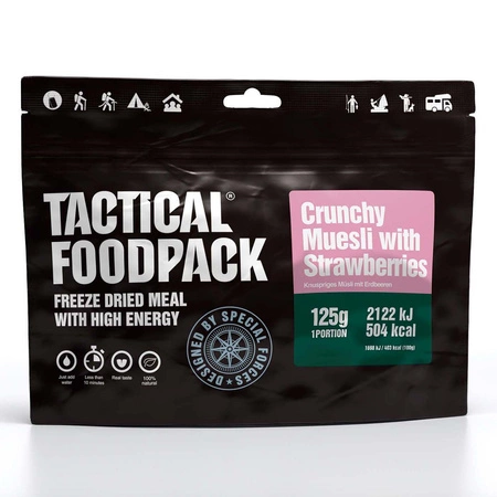 Żywność liofilizowana Tactical Foodpack chrupiące musli z truskawkami