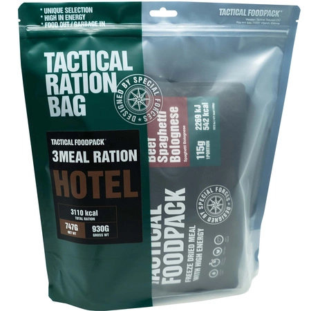 Żywność liofilizowana zestaw Tactical Foodpack 3 Meal Ration Hotel